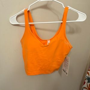 Orange soda align tank size 6 NWT